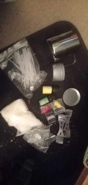 Photo posted by a verified buyer of the Waxwright candle making kit